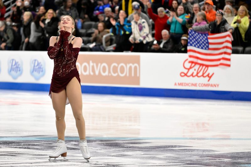 Amber Glenn, Alysa Liu dazzle at Day 1 of US figure skating championships