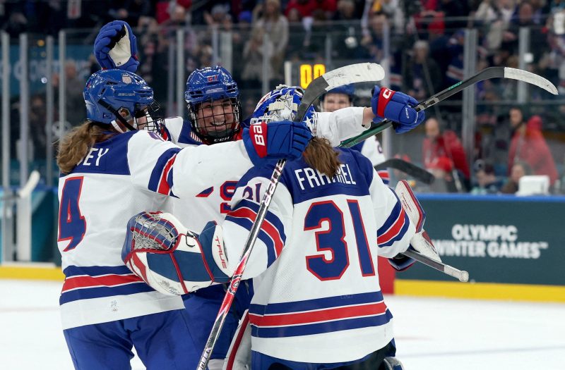 US women’s hockey stakes claim to Olympic gold after rout of Canada